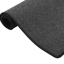 vidaXL - Vloerkleed - Antraciet - Polypropyleen - 50 x 300 cm
