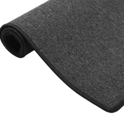 vidaXL - Vloerkleed - Antraciet - Polypropyleen - 50 x 100 cm