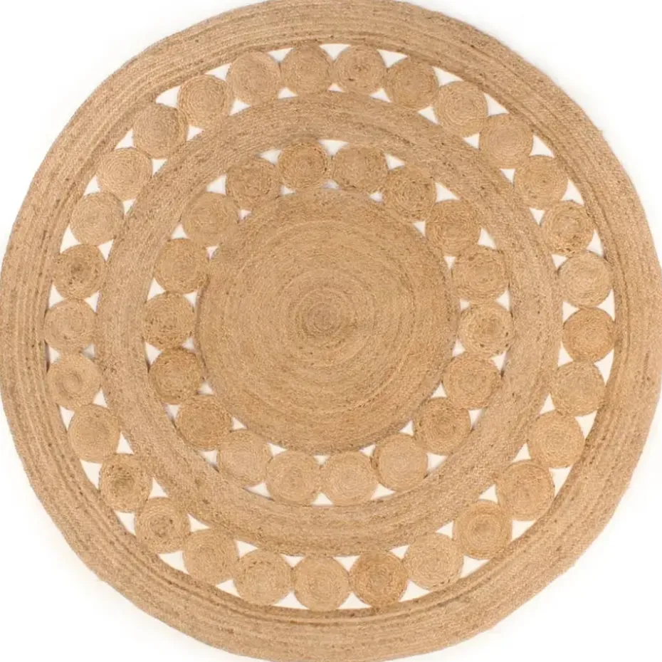 vidaXL - Vloerkleed - Beige - Jute - 240 cm