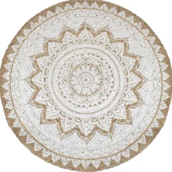 vidaXL - Vloerkleed - Beige - Jute - 210 cm