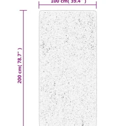 vidaXL - Vloerkleed - Blauw - 100 x 200 cm