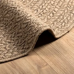 vidaXL - Vloerkleed - Bruin - Polypropyleen - Ø 90 cm