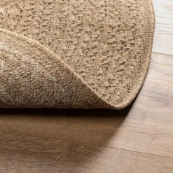 vidaXL - Vloerkleed - Bruin - Polypropyleen - Ø 90 cm