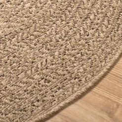 vidaXL - Vloerkleed - Bruin - Polypropyleen - Ø 90 cm