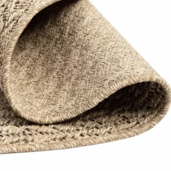 vidaXL - Vloerkleed - Bruin - Polypropyleen - Ø 120 cm