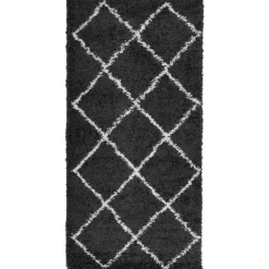 vidaXL - Vloerkleed - Zwart en crème - 100 x 200 cm