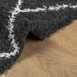 vidaXL - Vloerkleed - Zwart en crème - 100 x 200 cm