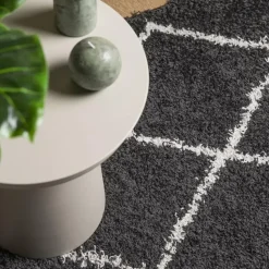 vidaXL - Vloerkleed - Zwart en crème - 100 x 200 cm