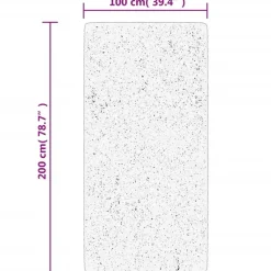 vidaXL - Vloerkleed - Zwart en crème - 100 x 200 cm