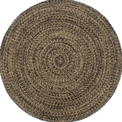 vidaXL - Vloerkleed - Zwart - Jute