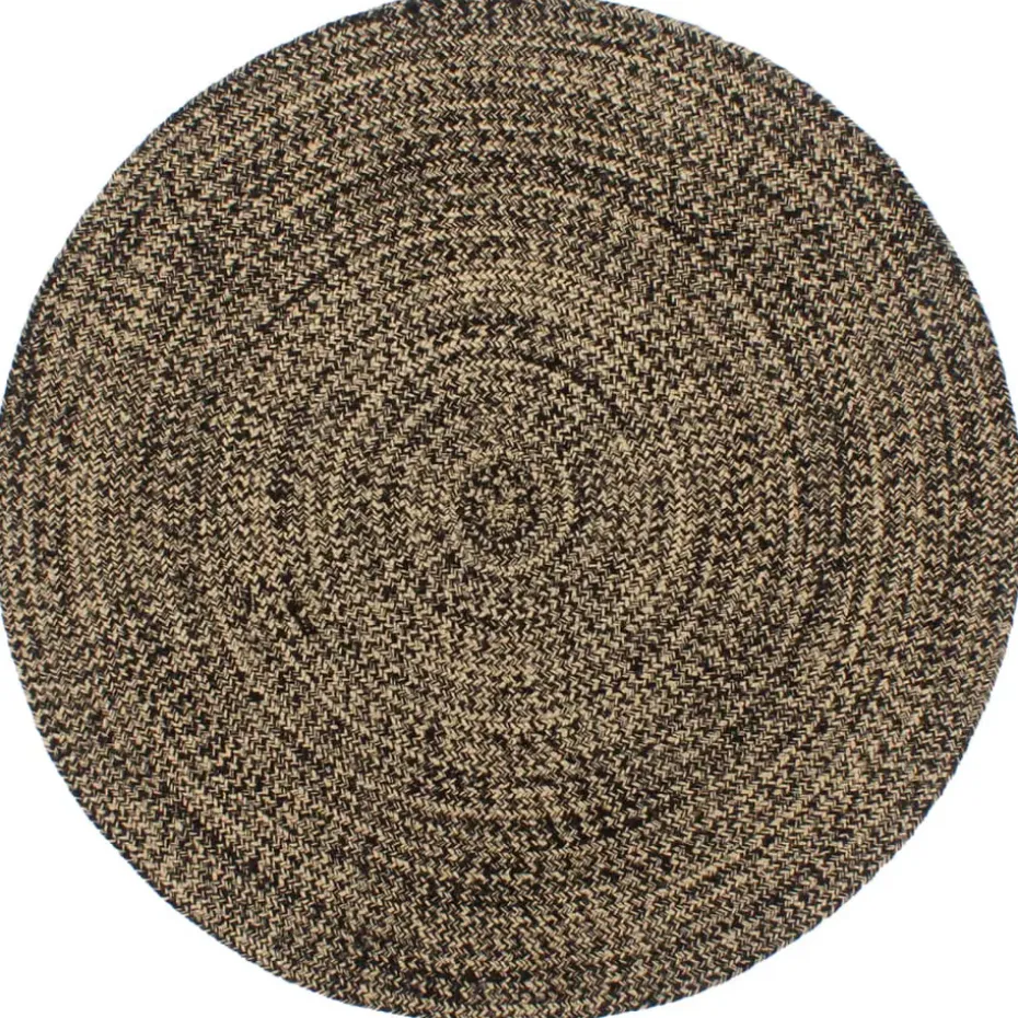 vidaXL - Vloerkleed - Zwart - Jute