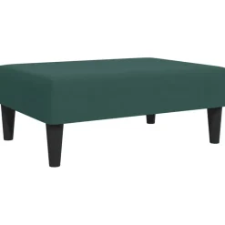 vidaXL - Voetenbank - Groen - Fluweel