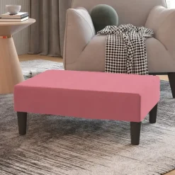 vidaXL - Voetenbank - Roze - Fluweel