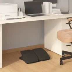 vidaXL - Voetensteun - Zwart - Kunststof