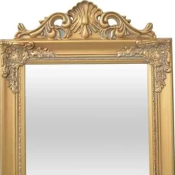 vidaXL - Vrijstaande Spiegel - Goud - Hout - 160 x 40 cm