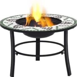 vidaXL - Vuurkorf - Groen - Keramiek