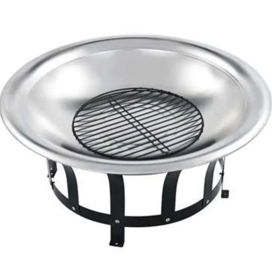 vidaXL - Vuurplaats - Zwart - Staal