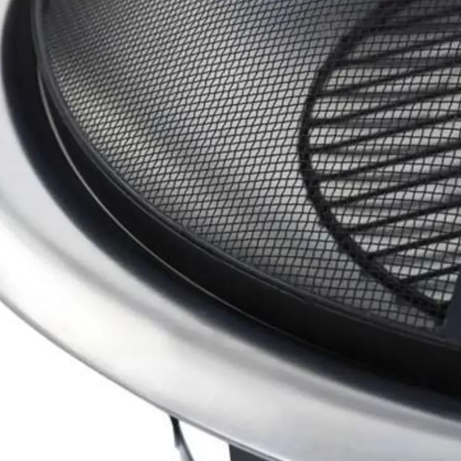 vidaXL - Vuurplaats - Zwart - Staal