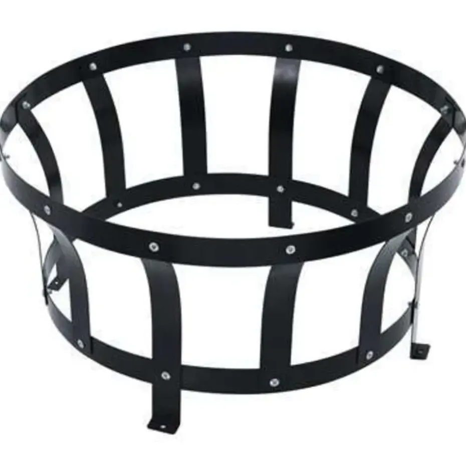 vidaXL - Vuurplaats - Zwart - Staal