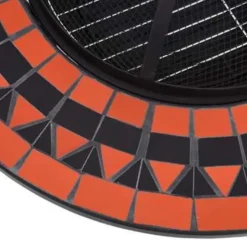 vidaXL - Vuurtafel - Bruin - Keramiek