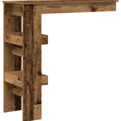 vidaXL - Wandgemonteerde bartafel - Oud hout - Bewerkt hout - 102x45 cm