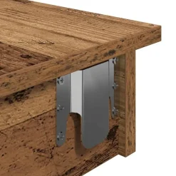 vidaXL - Wandgemonteerde bartafel - Oud hout - Bewerkt hout - 102x45 cm