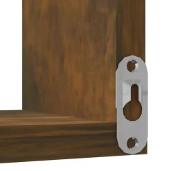 vidaXL - Wandhoekschap - Bruin - Bewerkt hout - 2 stuks