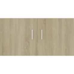 vidaXL - Wandkast - Bruin - Bewerkt hout