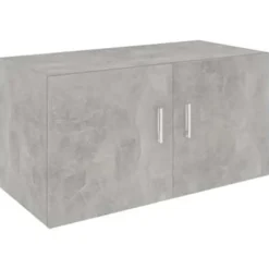 vidaXL - Wandkast - Grijs - Bewerkt hout