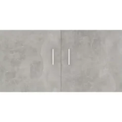 vidaXL - Wandkast - Grijs - Bewerkt hout