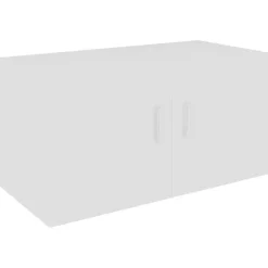 vidaXL - Wandkast - Wit - Bewerkt hout