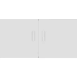 vidaXL - Wandkast - Wit - Bewerkt hout