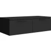 vidaXL - Wandkast - Zwart - Bewerkt hout