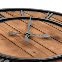 vidaXL - Wandklok - Bruin - Metaal