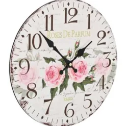 vidaXL - Wandklok - Multikleur - MDF - 30 cm