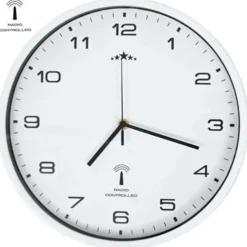 vidaXL - Wandklok - Wit - Polypropyleen