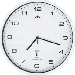 vidaXL - Wandklok - Wit - Polypropyleen