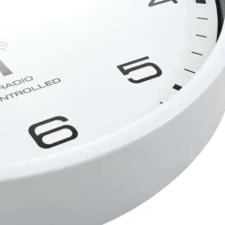 vidaXL - Wandklok - Wit - Polypropyleen