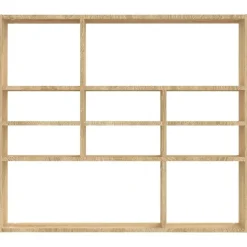 vidaXL - Wandmeubel - Bruin - Bewerkt hout