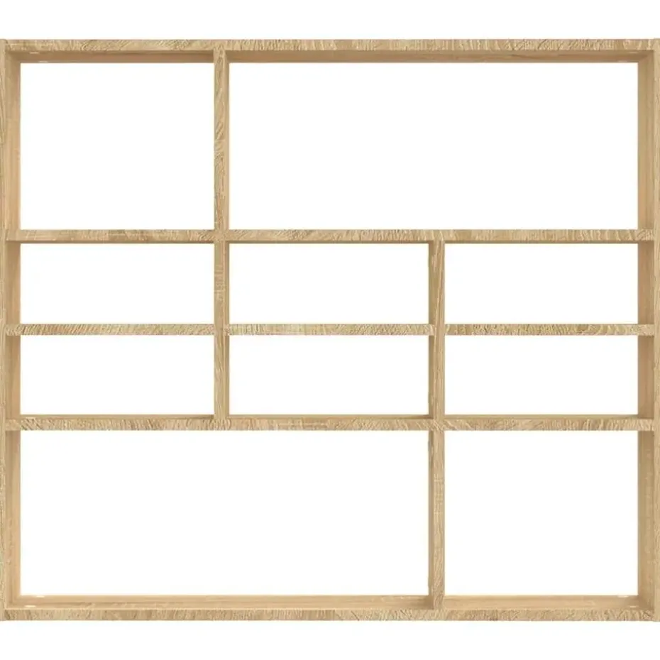 vidaXL - Wandmeubel - Bruin - Bewerkt hout