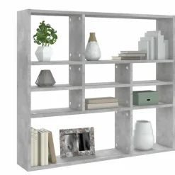 vidaXL - Wandmeubel - Grijs - Bewerkt hout