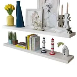 vidaXL - Wandmeubel - Wit - MDF - 120 cm - 2 stuks