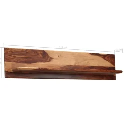 vidaXL - Wandplank - Bruin - Hout - 118 x 26 x 20 cm - 2 stuks