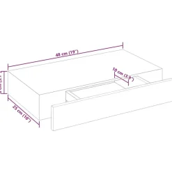 vidaXL - Wandplank - Wit - MDF