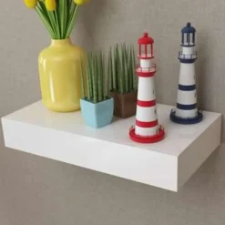 vidaXL - Wandplank - Wit - MDF