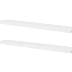 vidaXL - Wandrek - Wit - MDF - 120 cm - 4 stuks