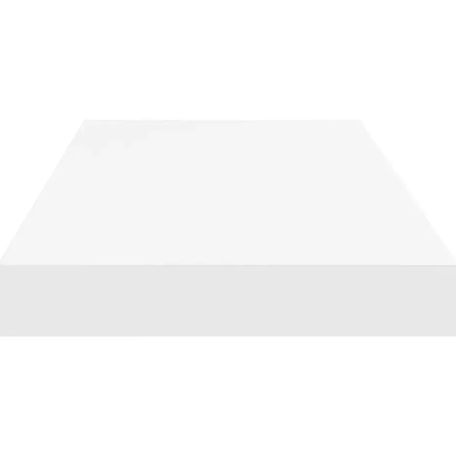 vidaXL - Wandschap - Wit - MDF - 60 x 23.5 x 3.8 cm - 2 stuks