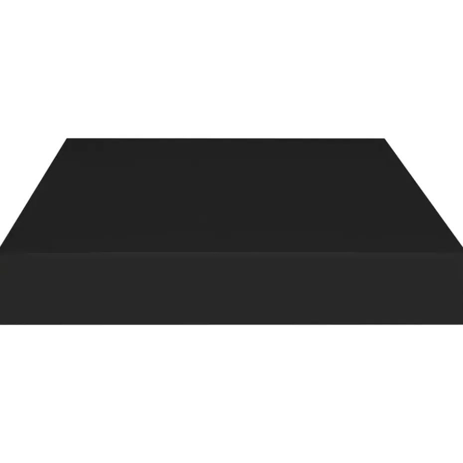 vidaXL - Wandschap - Zwart - MDF - 40 x 23 x 3.8 cm - 2 stuks