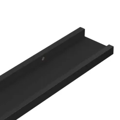 vidaXL - Wandschap - Zwart - MDF - 80 x 9 x 3 cm - 2 stuks