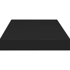 vidaXL - Wandschap - Zwart - MDF - 50 x 23 x 3.8 cm - 2 stuks